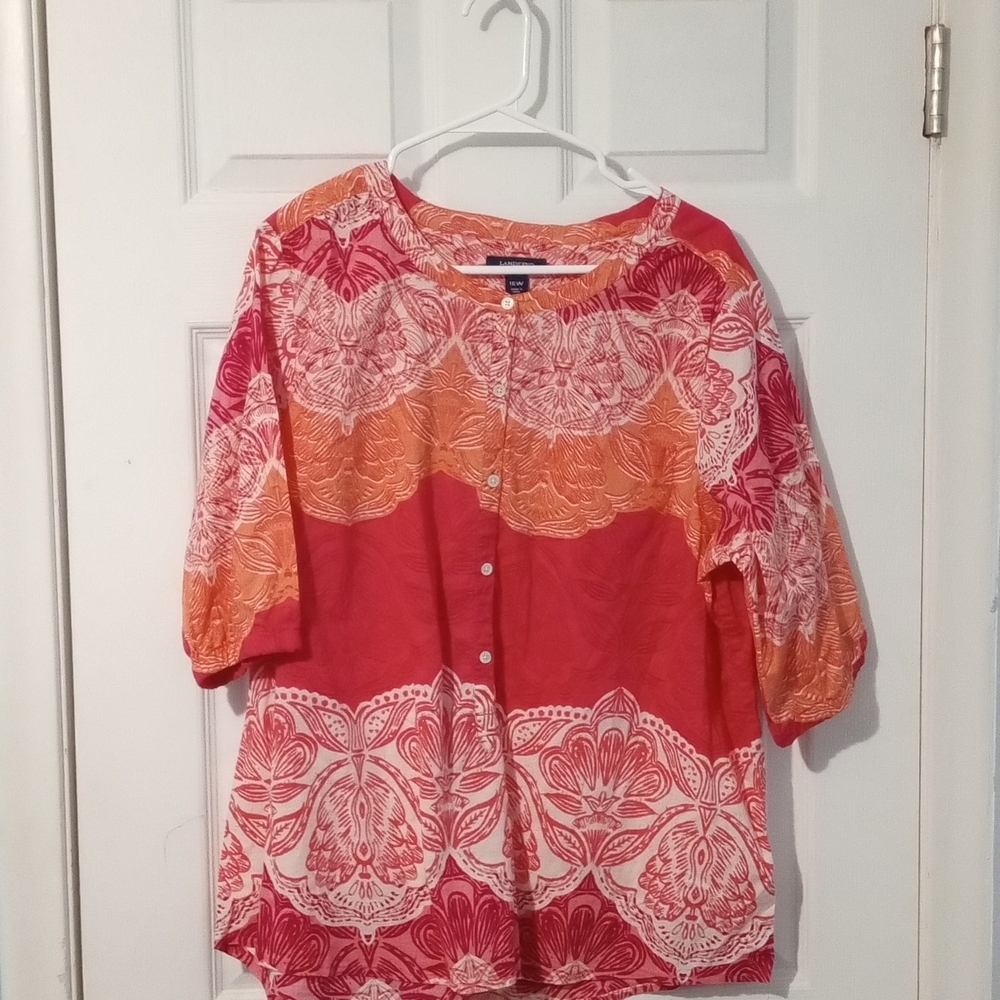 Women's Floral Button-Up Top